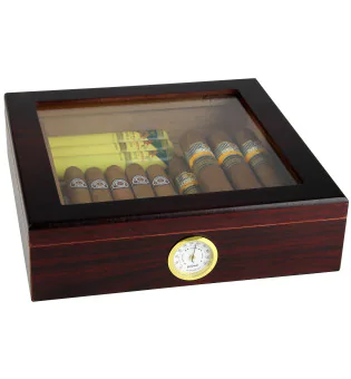 BigSmoke Humidor barna üvegfedéllel